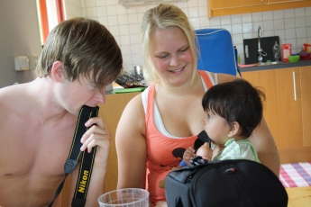 Henke, Emelie och Zelda.