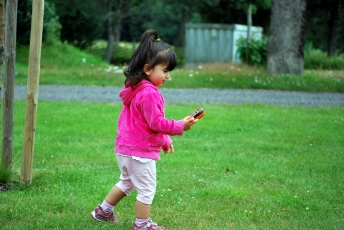 Zelda letar geocache med gps